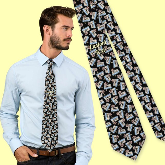 Corbata Cinta de audio con patrón de lápiz (Subido por el creador)