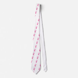 Corbata Cinta de sensibilización (rosa)