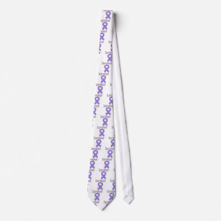 Corbata Cinta de sobrevivientes púrpura