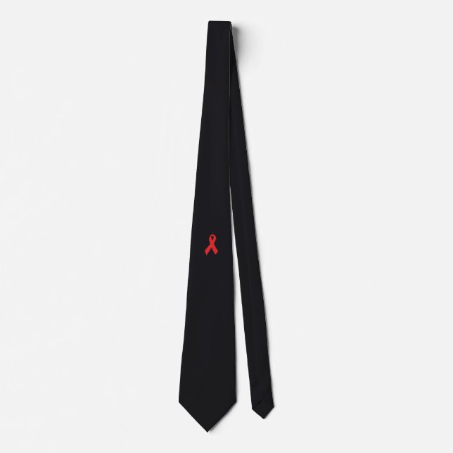 Corbata Cinta roja - Solidaridad con los seropositivos (Anverso)