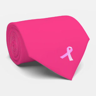 Corbata Cinta rosa para la sensibilización sobre el cánc