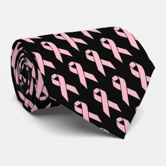 Corbata Cinta rosa para la toma de conciencia sobre el cán