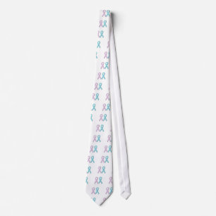 Corbata Cinta rosa y azul
