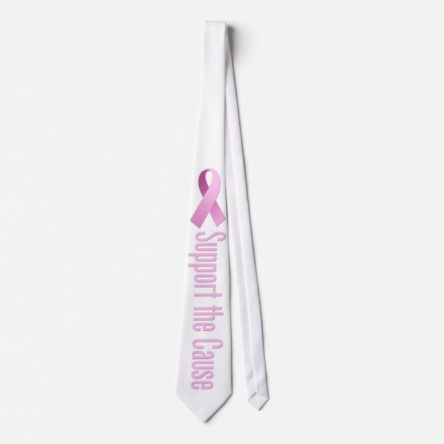 Corbata Cinta rosada - apoye la causa (Anverso)