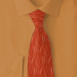 Corbata Cintas abstractas de terracota