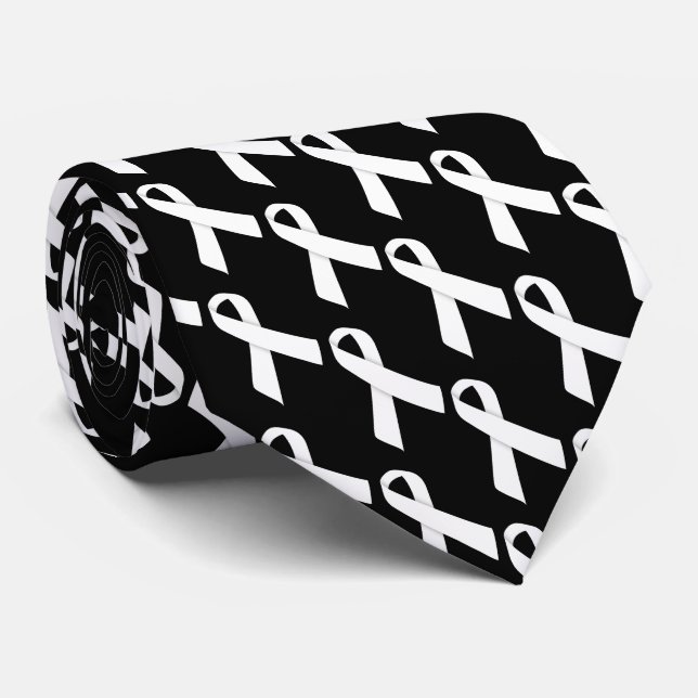 Corbata Cintas blancas (Enrollado)