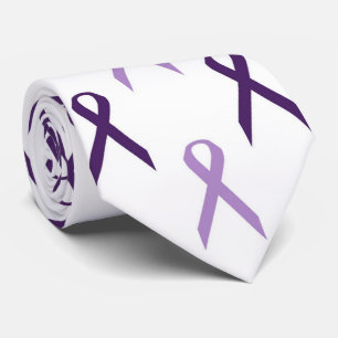 Corbata Cintas de conciencia púrpura patrón Alzheimer