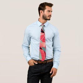 Corbata Cintas rojas curvadas sobre gris azulado, con llov