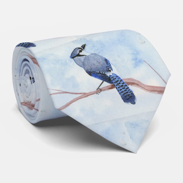 Corbata Cinturón de cuello de Jay azul (Enrollado)