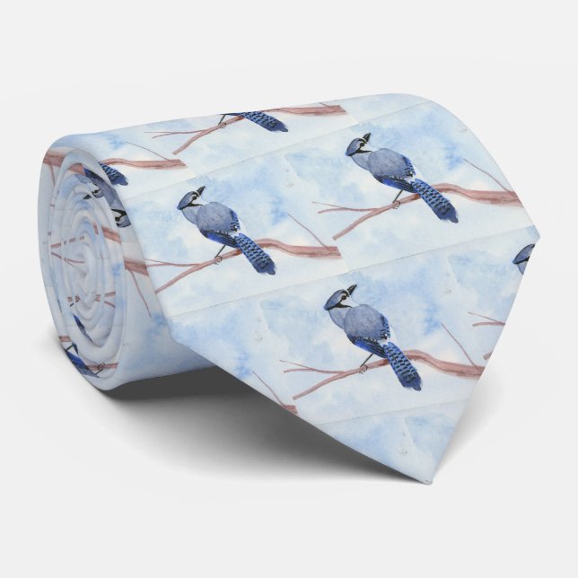 Corbata Cinturón de cuello de Jay azul (Enrollado)