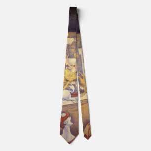 Corbata Circo de Georges Seurat, Arte Puntillismo Vintage