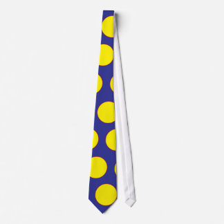 Corbata Círculos amarillos