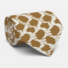 Corbata Círculos boho tonos terrosos minimalista contempor