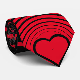 Corbata Círculos de amor rojos - Agrega tus colores favori