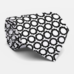 Corbata Círculos de Manchas - Blanco