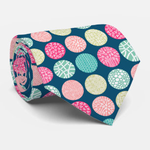 Corbata Círculos decorativos - Colores 01 - con 00486b
