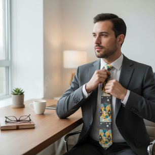Corbata Círculos del atajo del sol