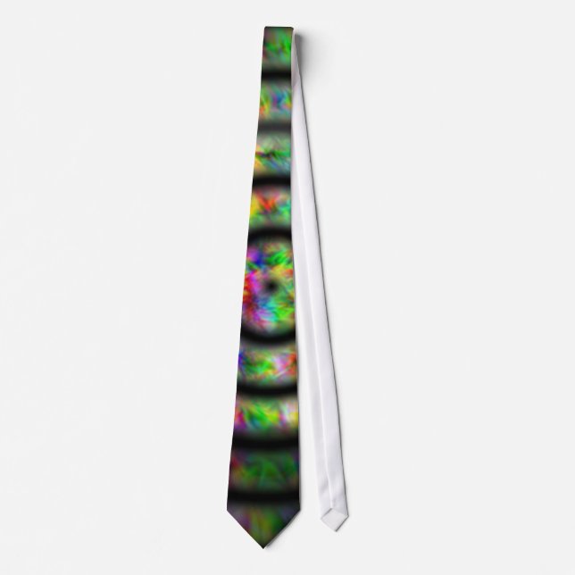 Corbata Círculos del teñido anudado (Anverso)