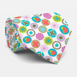 Corbata Círculos Geométricos dibujados a mano Diseño Neckt