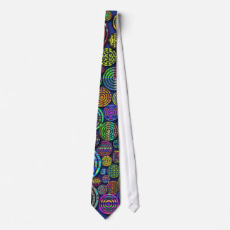 Corbata Círculos modelados coloridos en personalizable