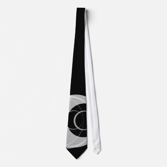 Corbata Círculos negros y de plata (Anverso)