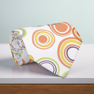 Corbata Círculos otoñales retro más grandes