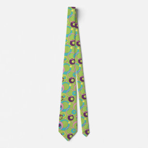 Corbata Círculos verdes divertidos