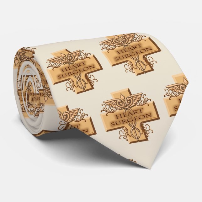 Corbata Cirujano del corazón Cross (Enrollado)