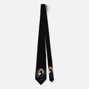 Corbata Cisne de Obsidiana de Silenciosa Gracia – Fantasía