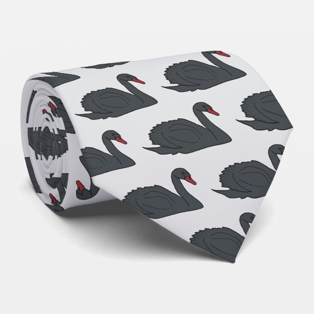 Corbata Cisne Negro (Enrollado)