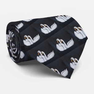 Corbata Cisnes por la Noche Pintura de Alfred Fox