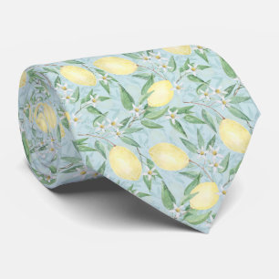 Corbata Cítrico amarillo limón fresco