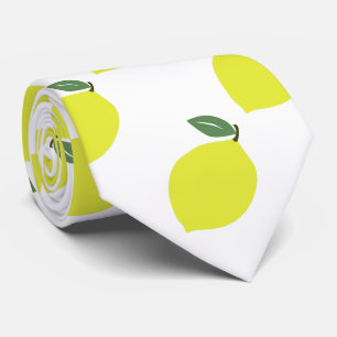 Corbata Citrus Fruit Lemon Pattern Necs Tiempos