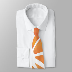 Corbata Citrus Naranja Grapefruit Slice Art