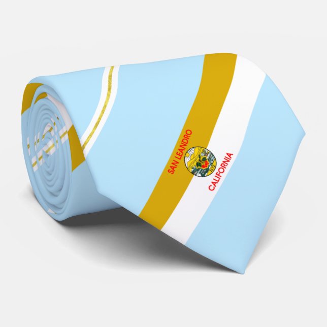 Corbata Ciudad de San Leandro (California) (Enrollado)