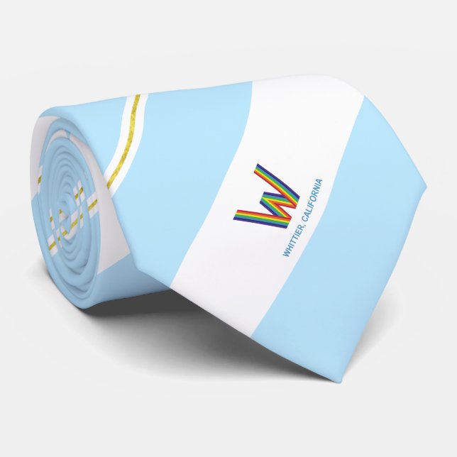 Corbata Ciudad de Whittier (California) (Enrollado)