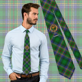 Corbata Clan Cockburn Escudo sobre Tartán