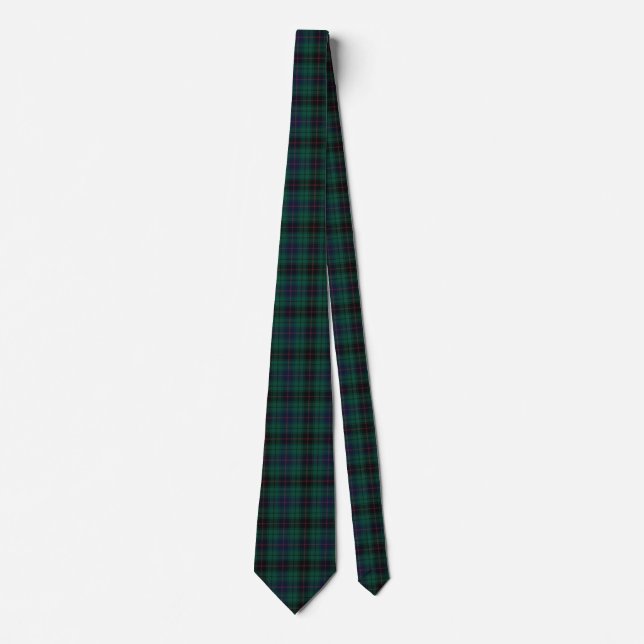 Corbata Clan Davidson Tartan Plaid (Anverso)