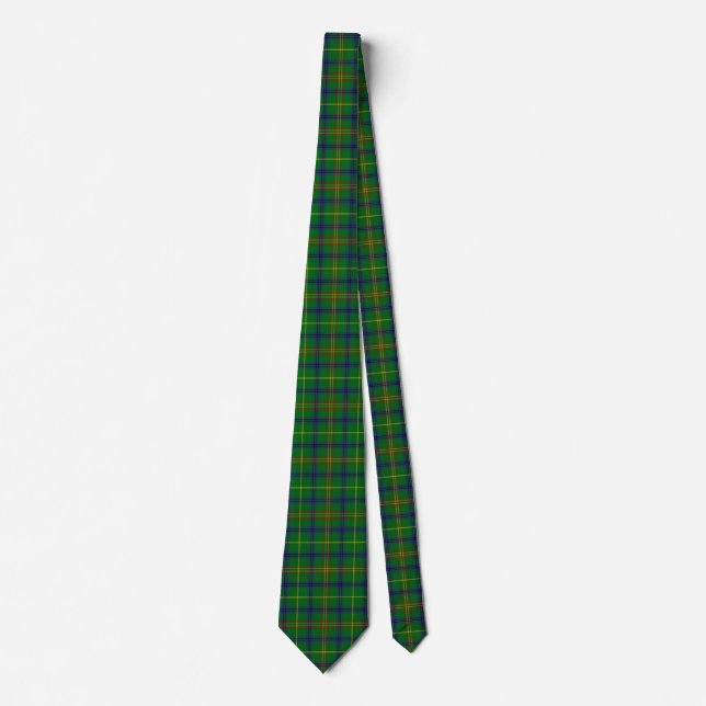 Corbata Clan escocés Holmes Tartan Plaid (Anverso)