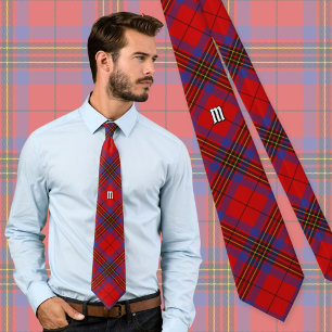 Corbata Clan Leslie Red Tartan