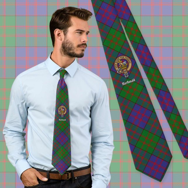 Corbata Clan MacDonald Escudo por Tartán (Subido por el creador)