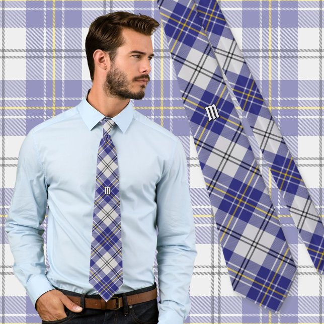 Corbata Clan MacPherson Blue Dress Tartan Neck Tie (Subido por el creador)