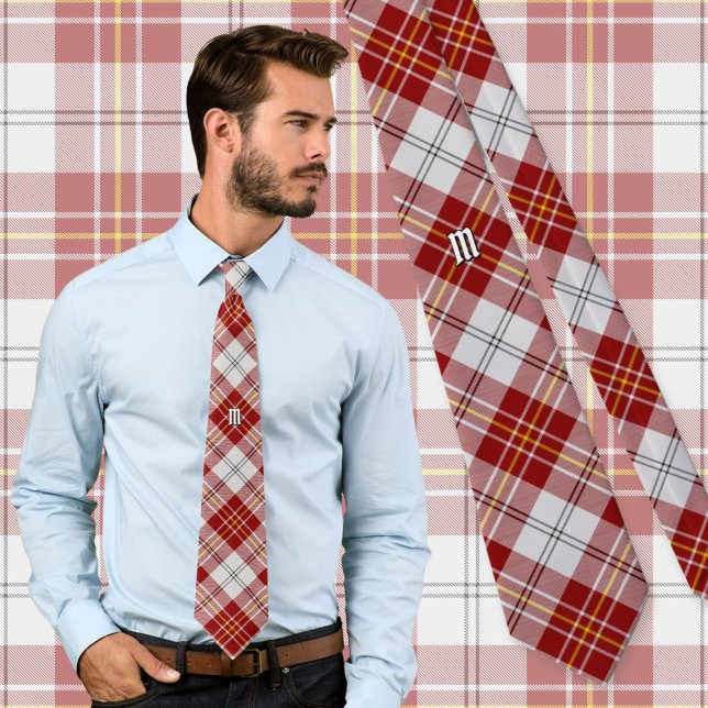 Corbata Clan MacPherson Rojo Vestido Tartán Neck Tie (Subido por el creador)