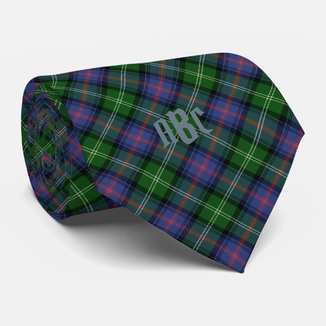 Corbata Clan Sutherland Tartán - patrón medio (Enrollado)
