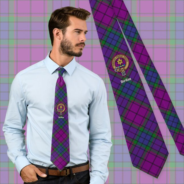 Corbata Clan Wardlaw Escudo sobre Tartán (Subido por el creador)