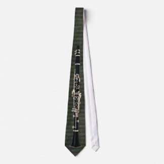 Corbata Clarinet atado Verde-Rayado