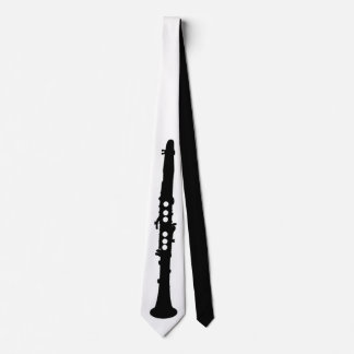 Corbata Clarinet Black and White Elegant