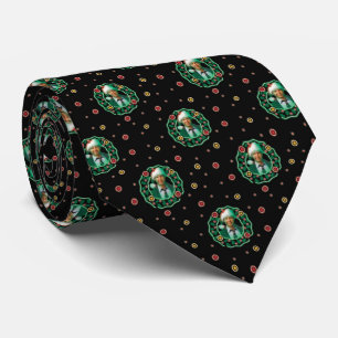Corbata Clark Griswold Navidades Wreath Pattern