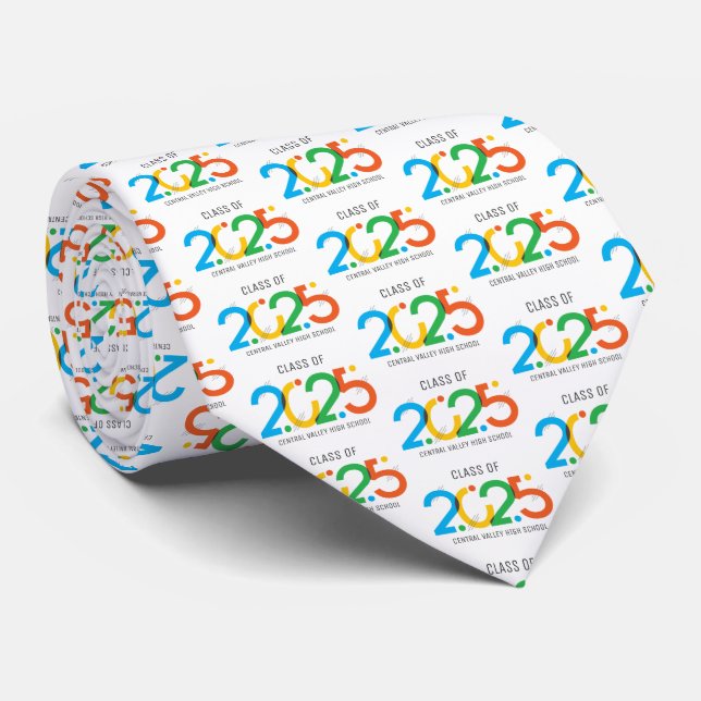 Corbata Clase abstracta moderna de 2025 (Enrollado)