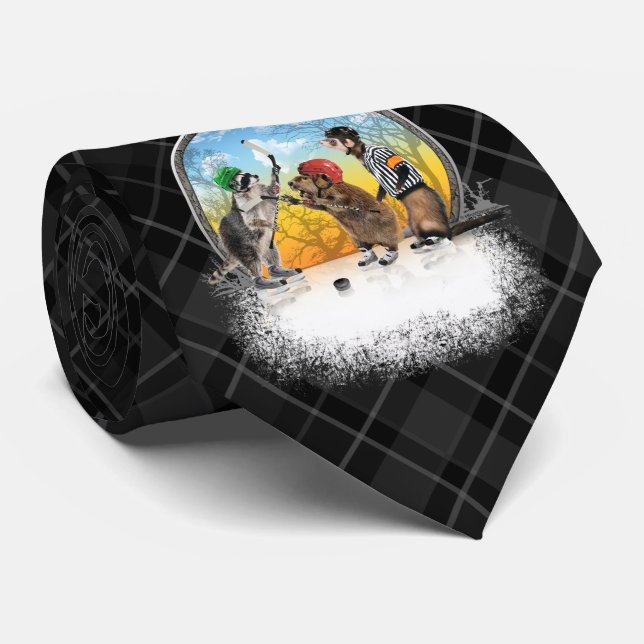 Corbata clásica de criba de hockey (Enrollado)